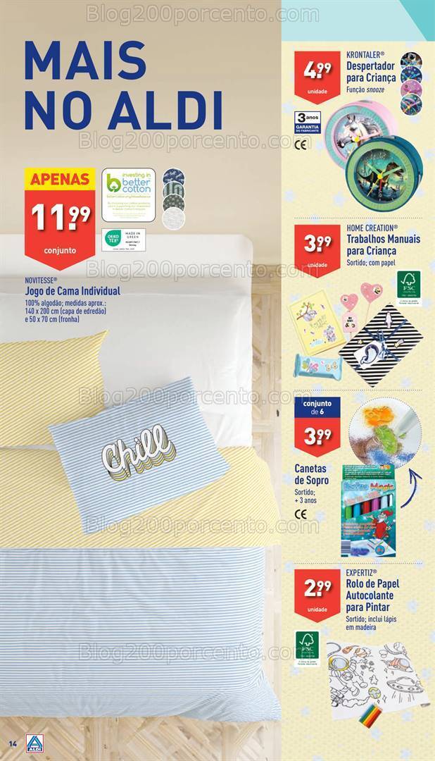 Antevisão Folheto ALDI Bazar Promoções de 12 a 18 junho