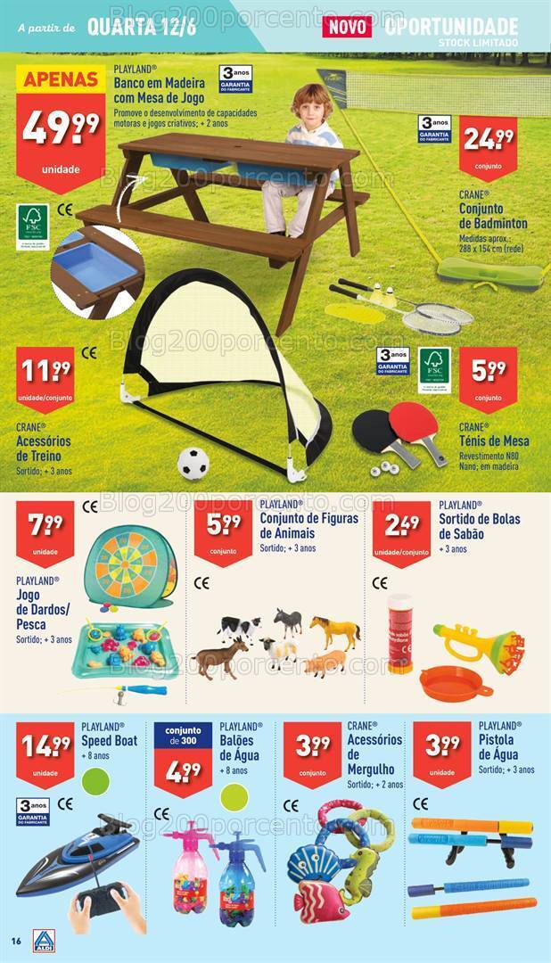 Antevisão Folheto ALDI Bazar Promoções de 12 a 18 junho