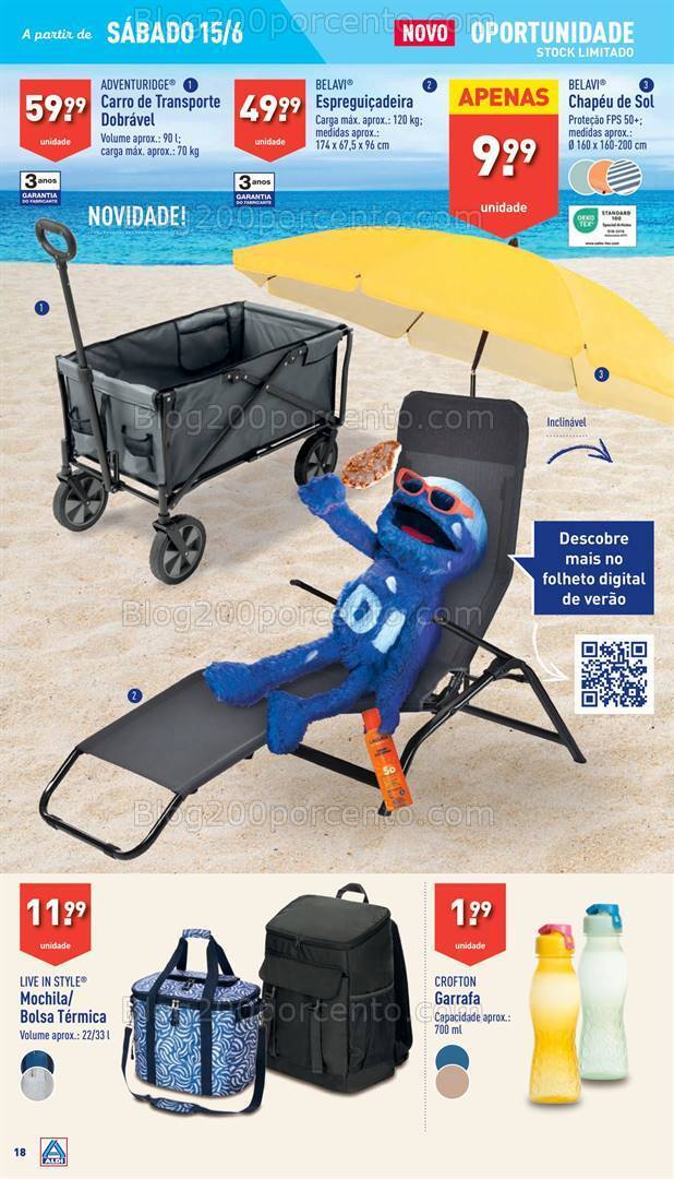 Antevisão Folheto ALDI Bazar Promoções de 12 a 18 junho