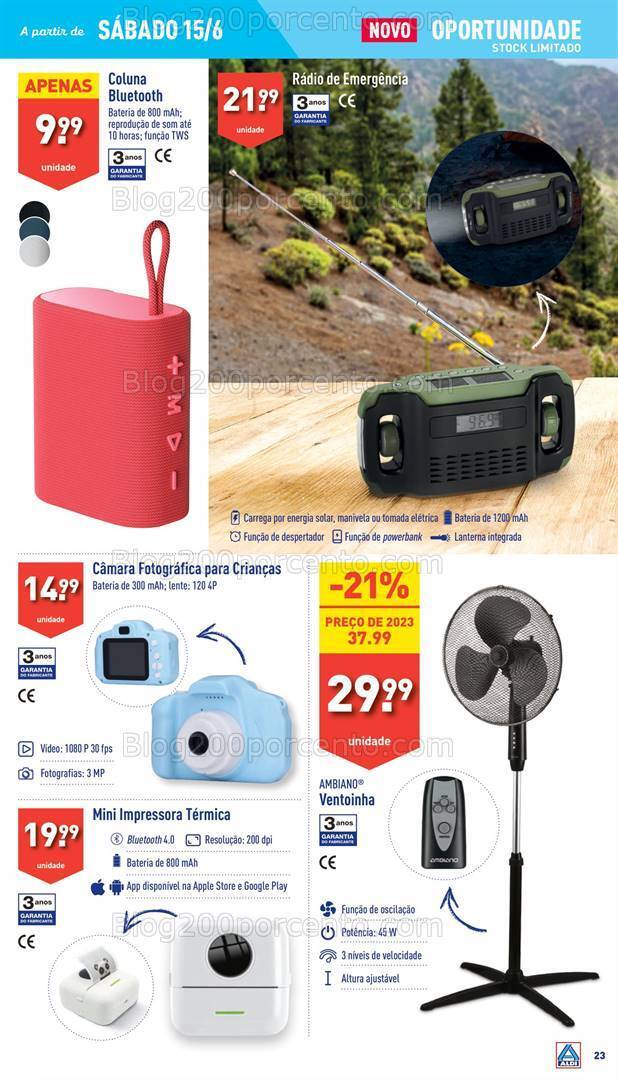 Antevisão Folheto ALDI Bazar Promoções de 12 a 18 junho