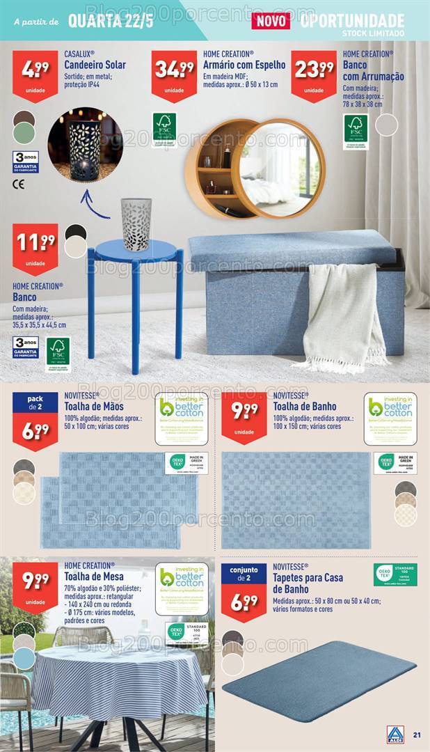 Antevisão Folheto ALDI Promoções de 22 a 28 maio