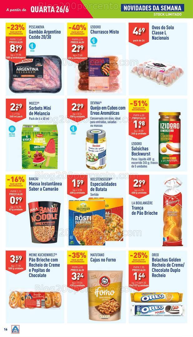 Antevisão Folheto ALDI Promoções de 26 junho a 2 julho