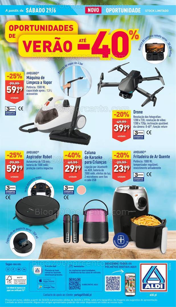 Antevisão Folheto ALDI Bazar Promoções de 26 junho a 2 julho