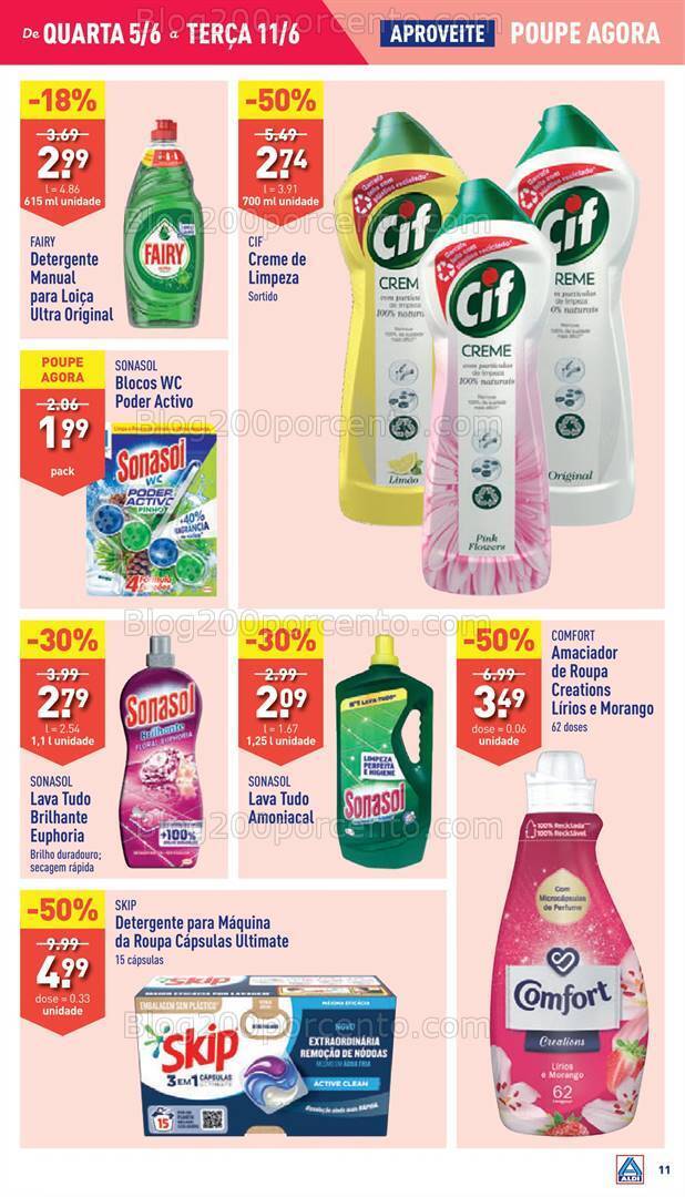 Antevisão Folheto ALDI Promoções de 5 a 11 junho