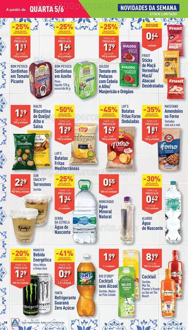 Antevisão Folheto ALDI Promoções de 5 a 11 junho