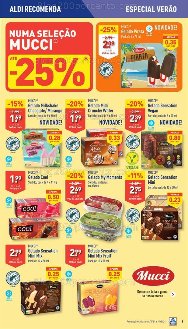 Antevisão Folheto ALDI Promoções de 8 a 14 maio