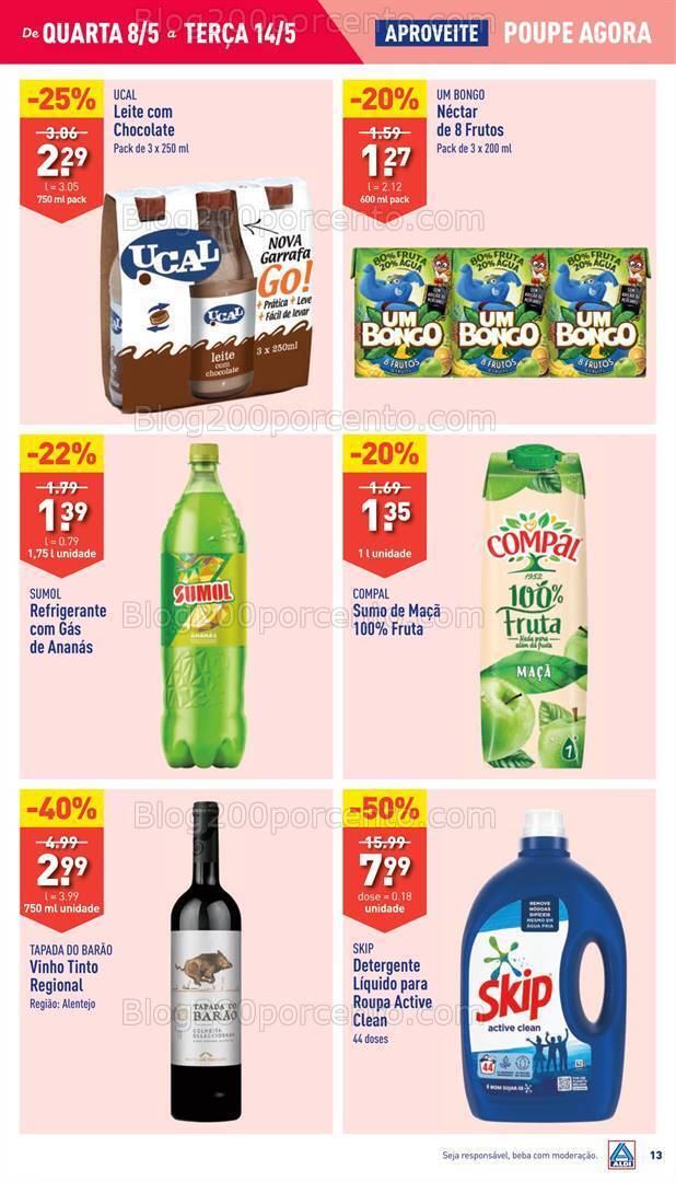 Antevisão Folheto ALDI Promoções de 8 a 14 maio