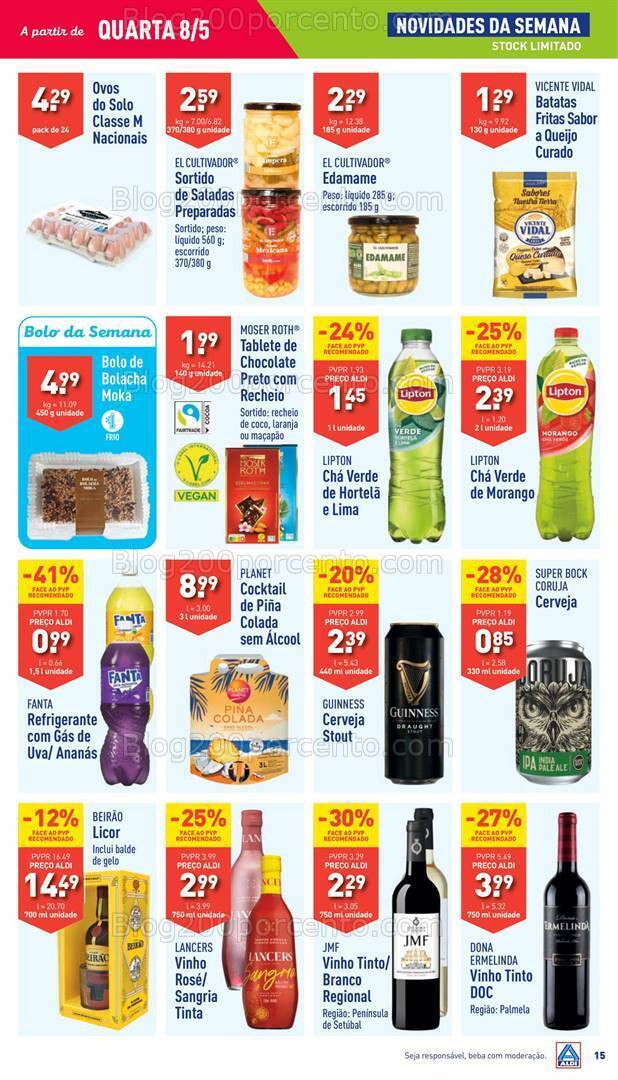 Antevisão Folheto ALDI Promoções de 8 a 14 maio