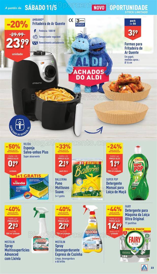 Antevisão Folheto ALDI Promoções de 8 a 14 maio