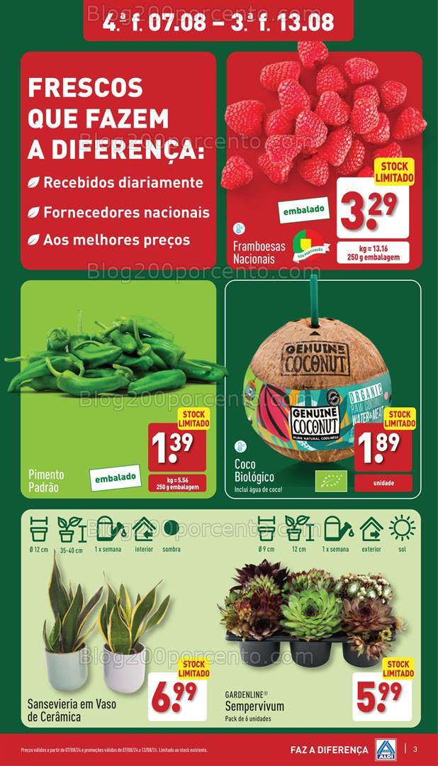 Antevisão Folheto ALDI Promoções de 7 a 13 agosto