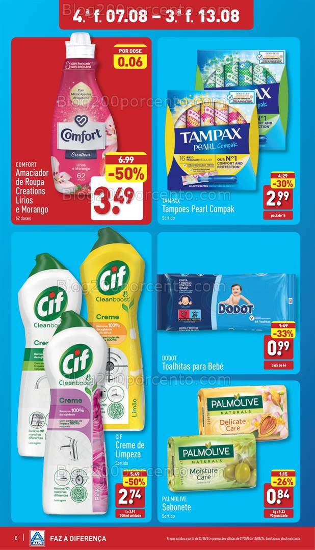 Antevisão Folheto ALDI Promoções de 7 a 13 agosto