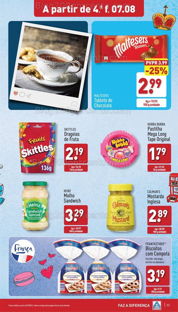 Antevisão Folheto ALDI Promoções de 7 a 13 agosto