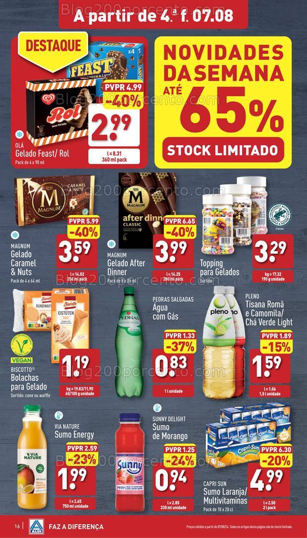 Antevisão Folheto ALDI Promoções de 7 a 13 agosto