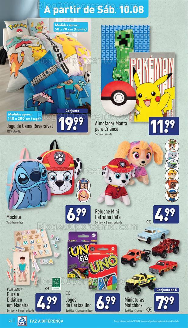 Antevisão Folheto ALDI Bazar Promoções a partir de 10 agosto