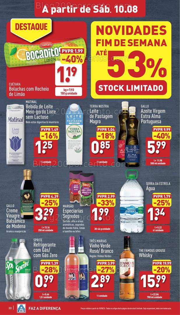 Antevisão Folheto ALDI Promoções de 7 a 13 agosto