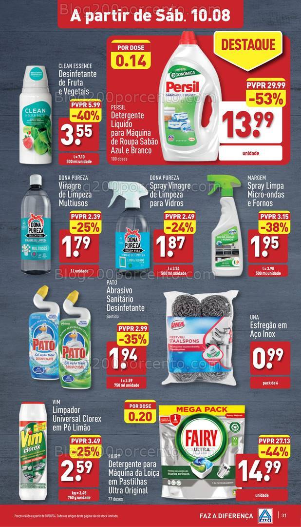 Antevisão Folheto ALDI Promoções de 7 a 13 agosto