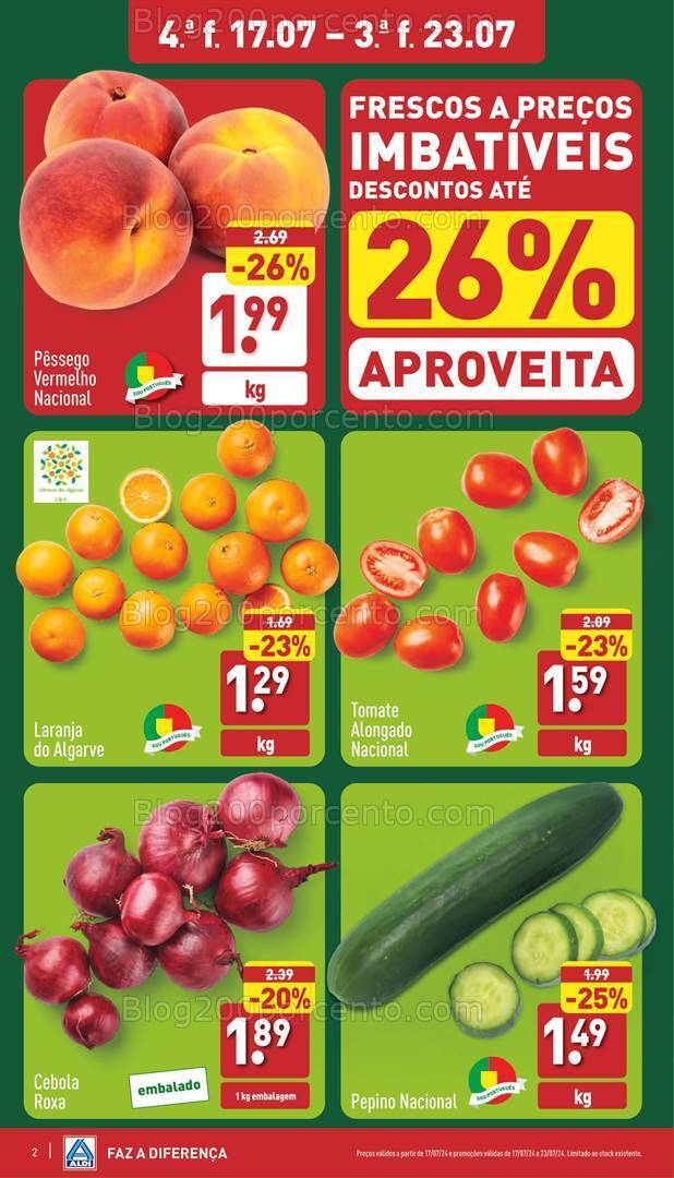 Antevisão Folheto ALDI Promoções de 17 a 23 julho