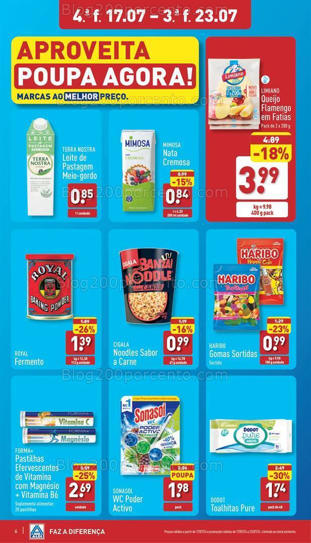 Antevisão Folheto ALDI Promoções de 17 a 23 julho