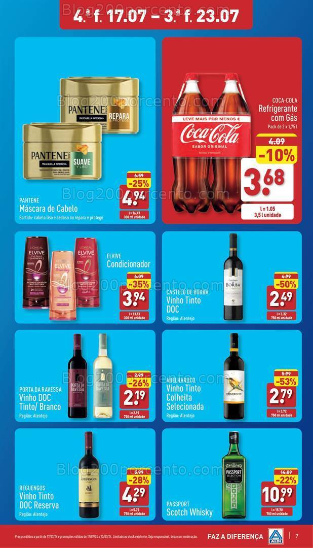 Antevisão Folheto ALDI Promoções de 17 a 23 julho