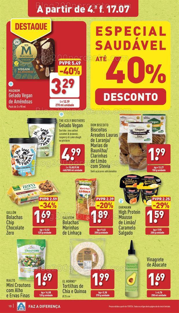Antevisão Folheto ALDI Promoções de 17 a 23 julho