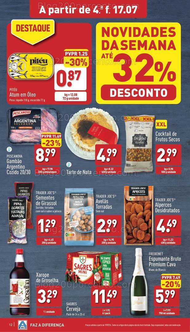 Antevisão Folheto ALDI Promoções de 17 a 23 julho