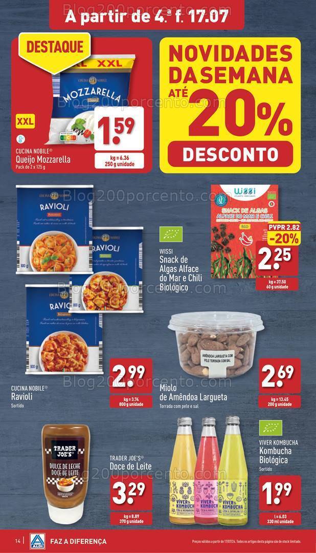 Antevisão Folheto ALDI Promoções de 17 a 23 julho