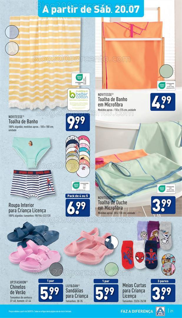 Antevisão Folheto ALDI Promoções de 17 a 23 julho