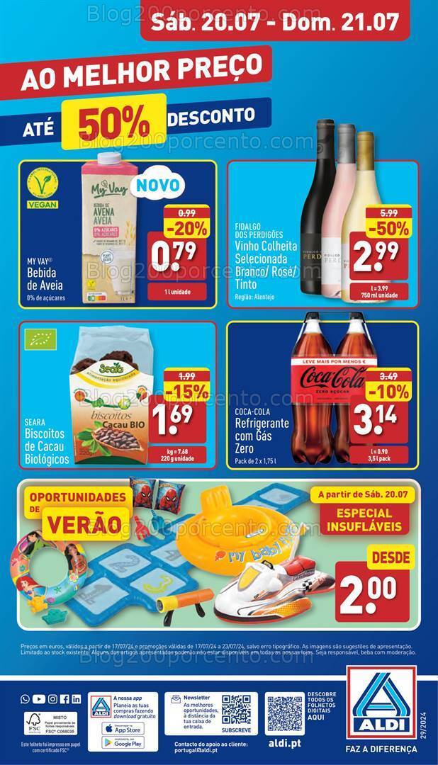 Antevisão Folheto ALDI Promoções de 17 a 23 julho