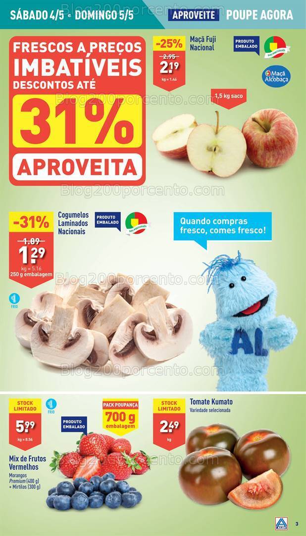 Antevisão Folheto ALDI Promoções de 1 a 7 maio