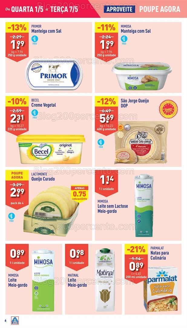 Antevisão Folheto ALDI Promoções de 1 a 7 maio