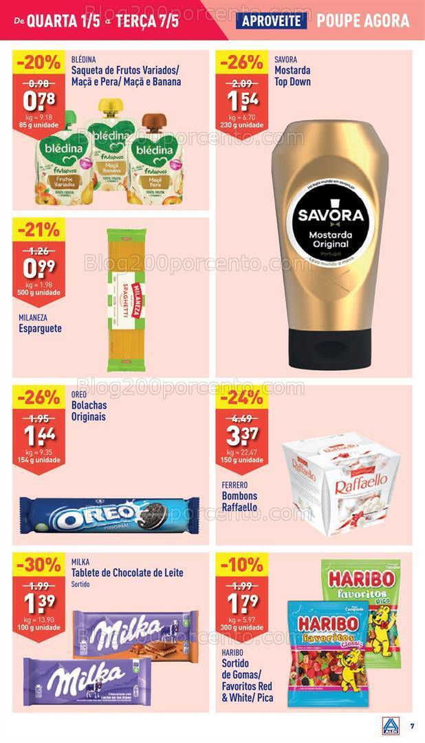 Antevisão Folheto ALDI Promoções de 1 a 7 maio