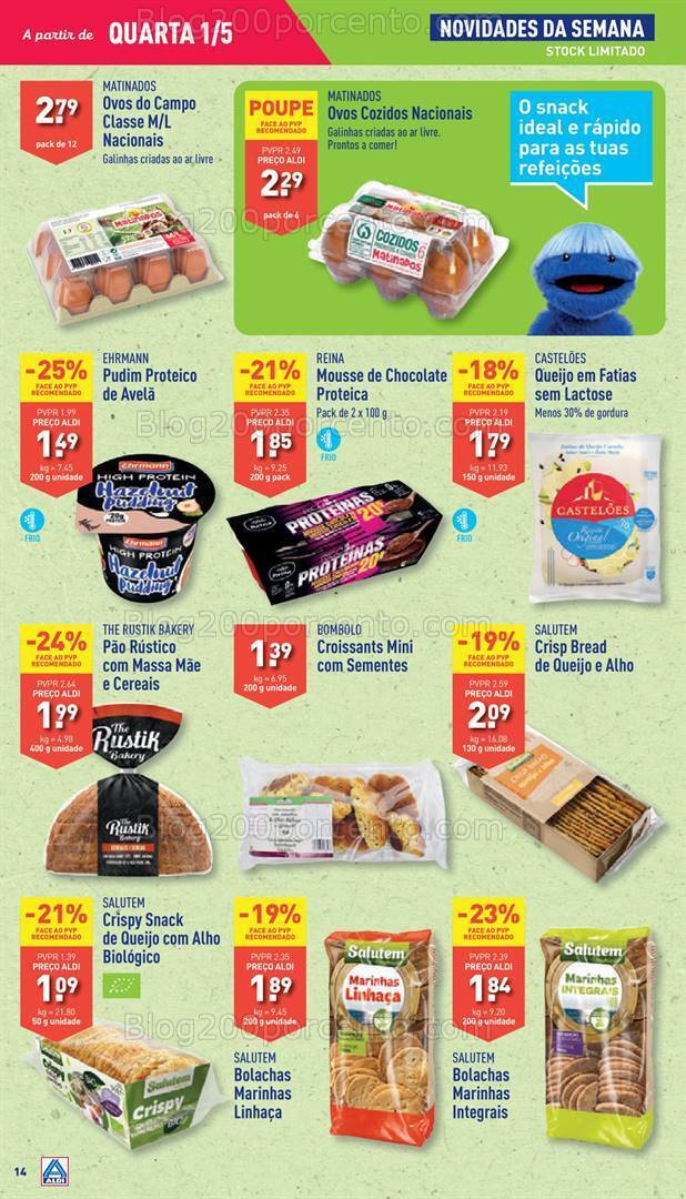 Antevisão Folheto ALDI Promoções de 1 a 7 maio