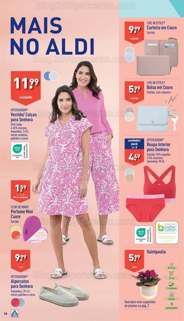 Antevisão Folheto ALDI Bazar Promoções a partir de 1 maio