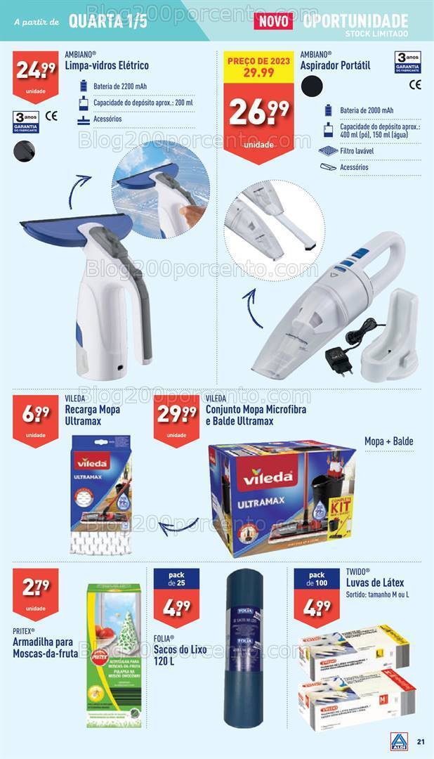 Antevisão Folheto ALDI Bazar Promoções a partir de 1 maio