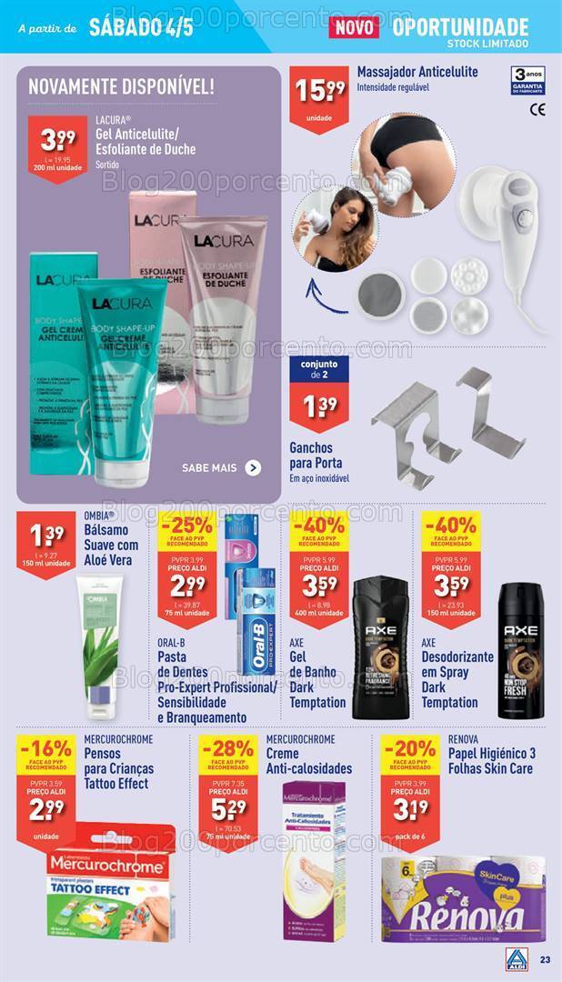 Antevisão Folheto ALDI Bazar Promoções a partir de 4 maio