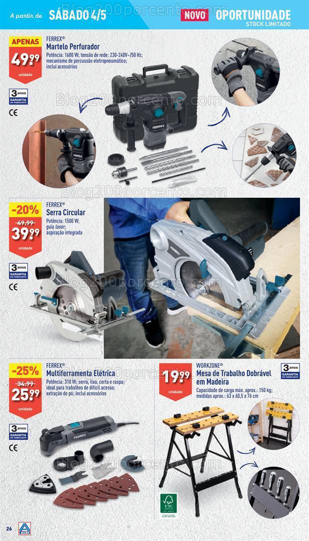 Antevisão Folheto ALDI Bazar Promoções a partir de 4 maio