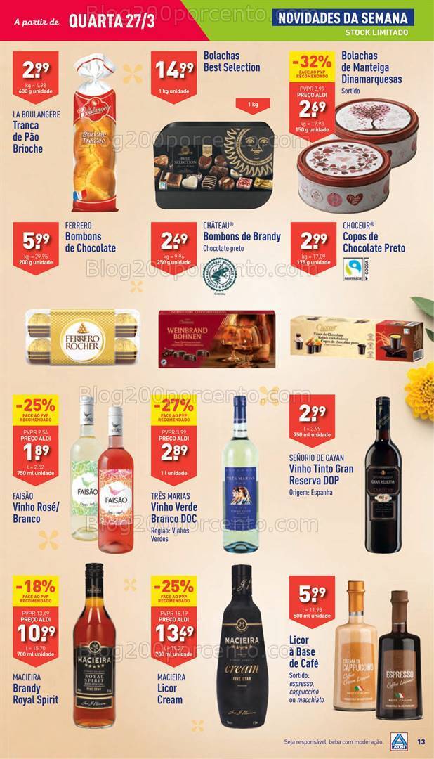 Antevisão Folheto ALDI Promoções de 27 março a 2 abril