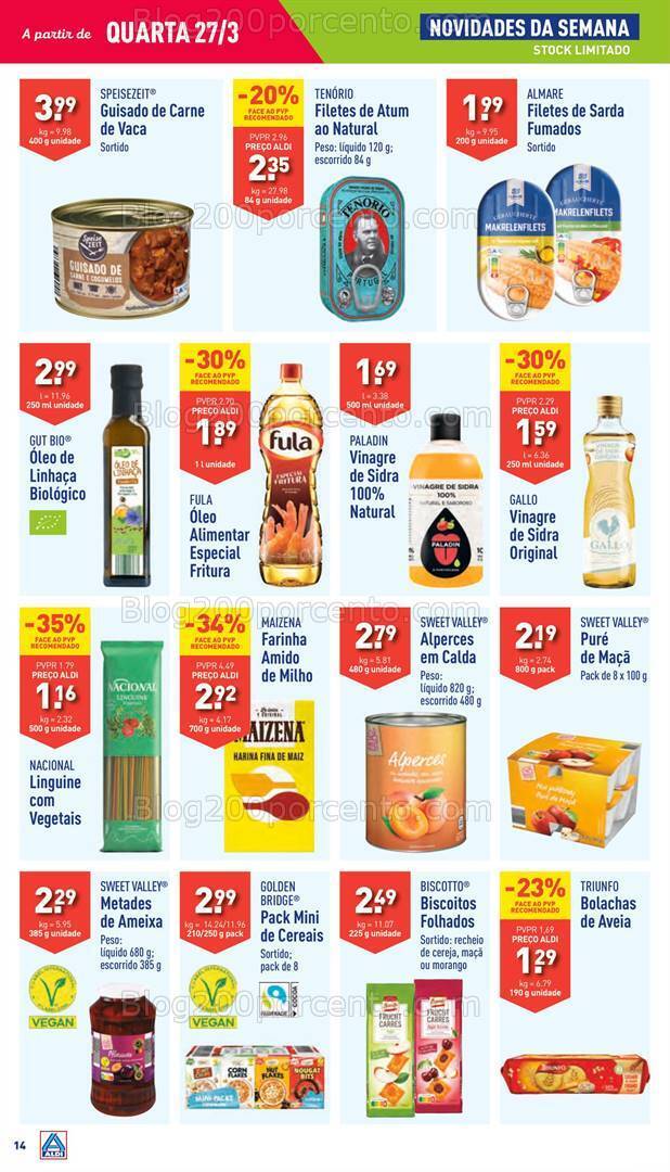 Antevisão Folheto ALDI Promoções de 27 março a 2 abril