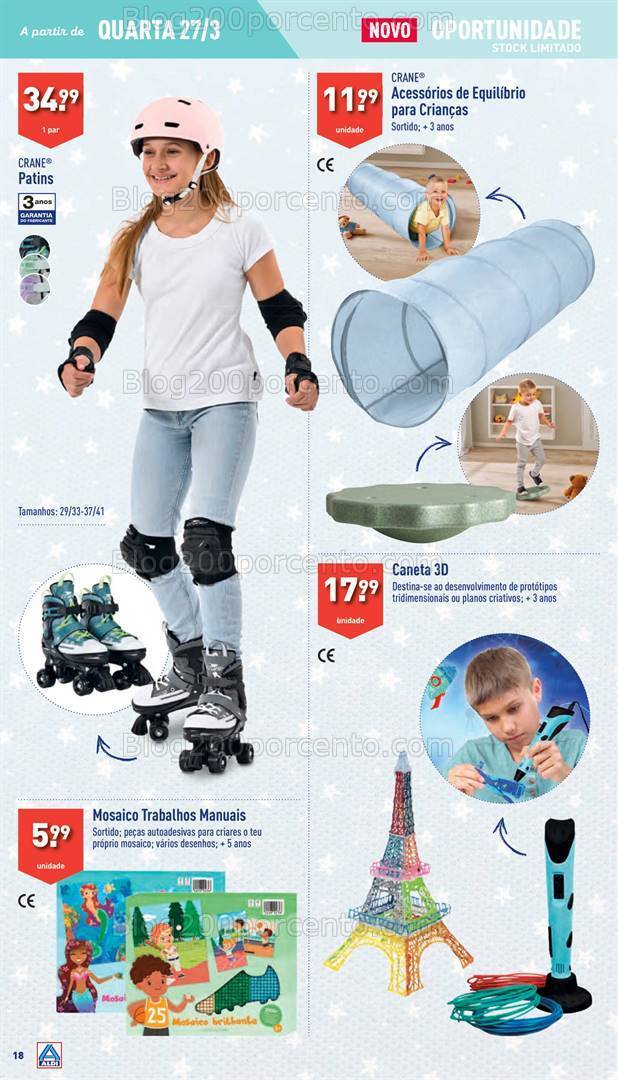 Antevisão Folheto ALDI Bazar Promoções de 27 março a 2 abril