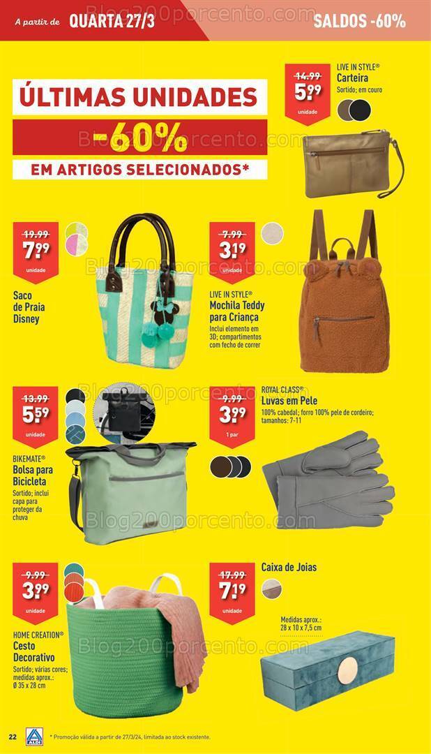 Antevisão Folheto ALDI Bazar Promoções de 27 março a 2 abril