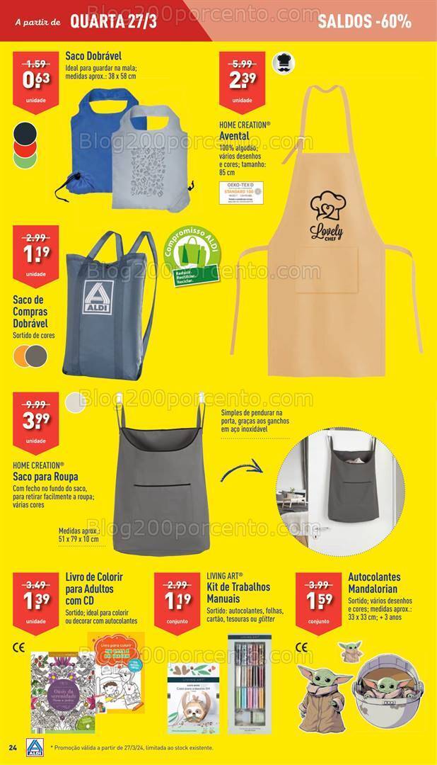 Antevisão Folheto ALDI Bazar Promoções de 27 março a 2 abril