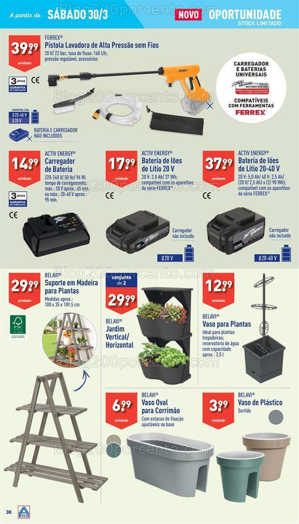 Antevisão Folheto ALDI Bazar Promoções de 27 março a 2 abril
