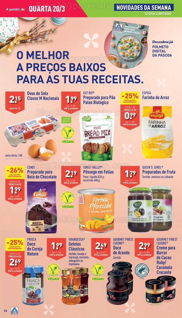 Antevisão Folheto ALDI Promoções de 20 a 26 março