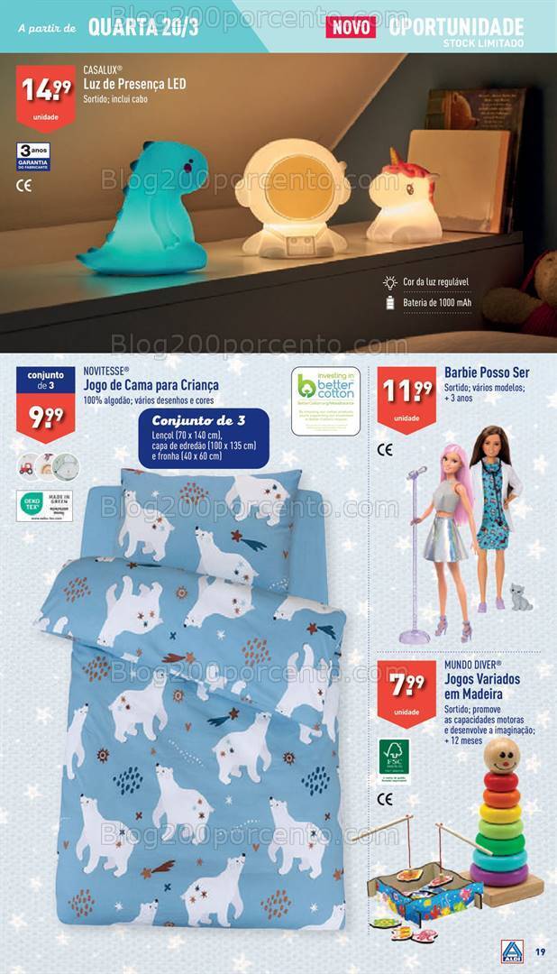 Antevisão Folheto ALDI Promoções de 20 a 26 março