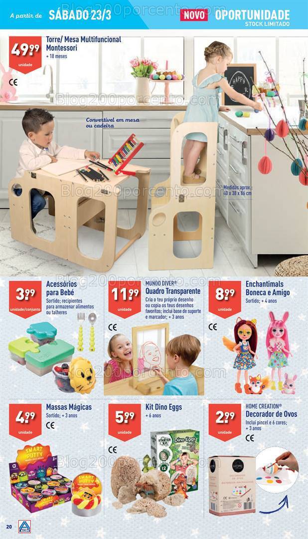 Antevisão Folheto ALDI Promoções de 20 a 26 março