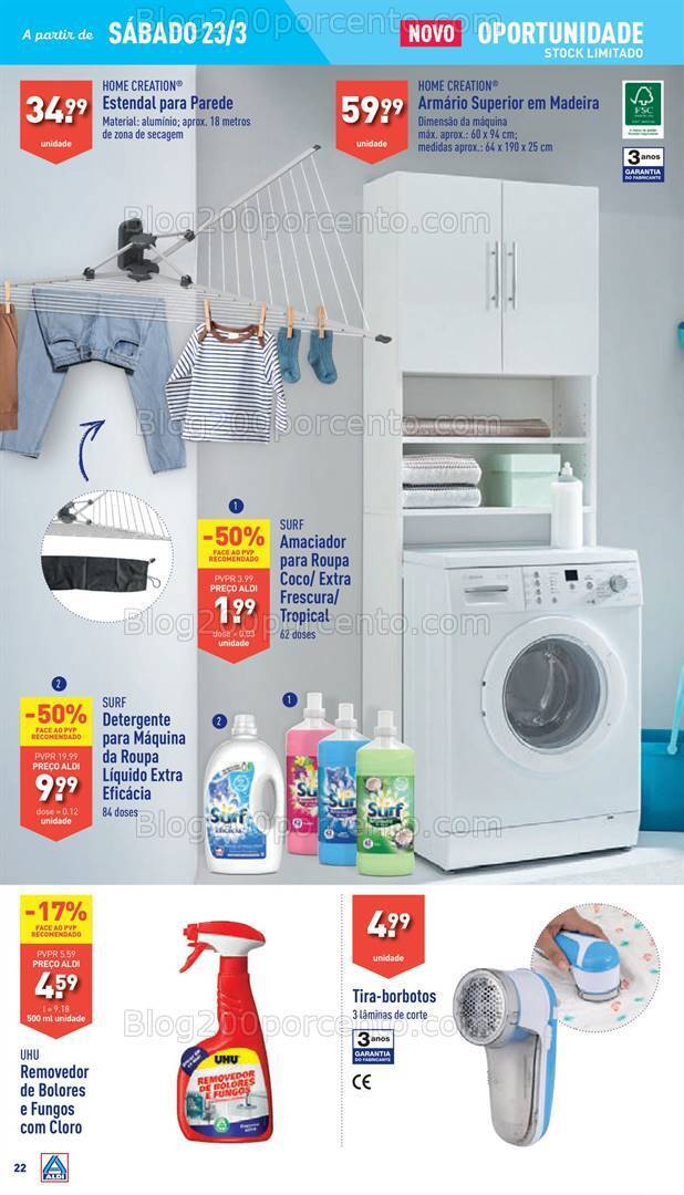 Antevisão Folheto ALDI Promoções de 20 a 26 março