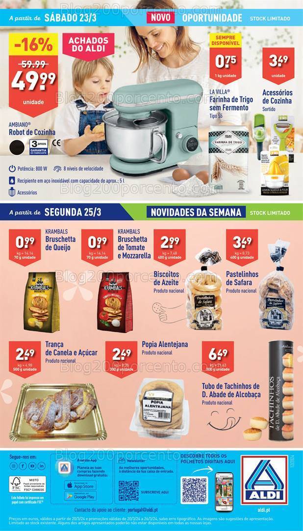 Antevisão Folheto ALDI Promoções de 20 a 26 março