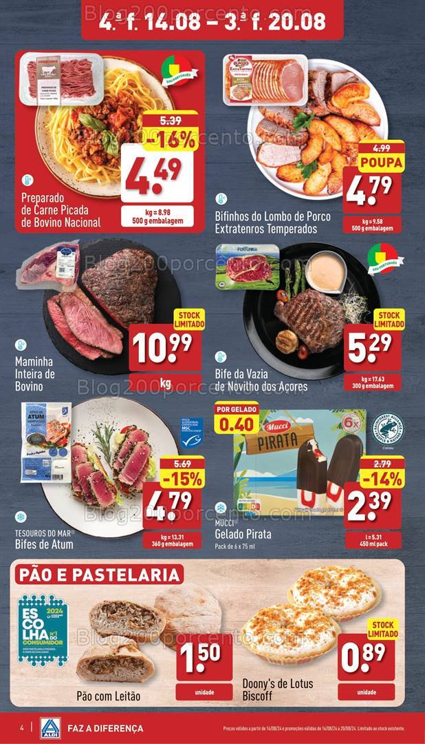Antevisão Folheto ALDI Promoções de 14 a 20 agosto