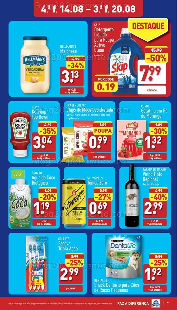 Antevisão Folheto ALDI Promoções de 14 a 20 agosto