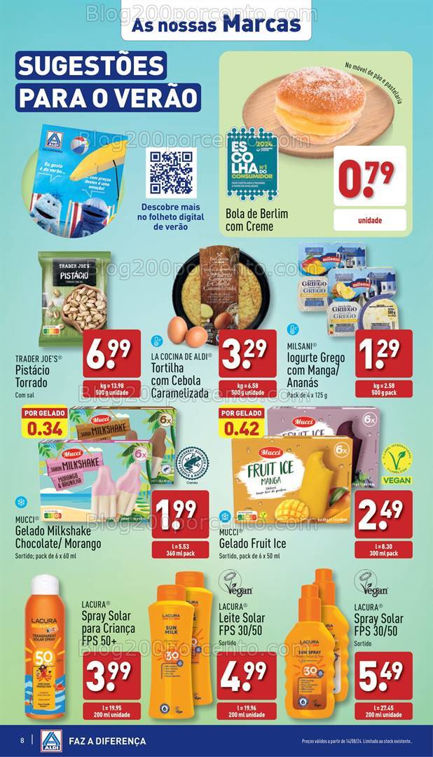 Antevisão Folheto ALDI Promoções de 14 a 20 agosto